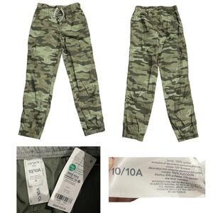 Carters Youth Boy Camouflage Elastic Waist Jogger Pants Size 10 Streetwear NWT